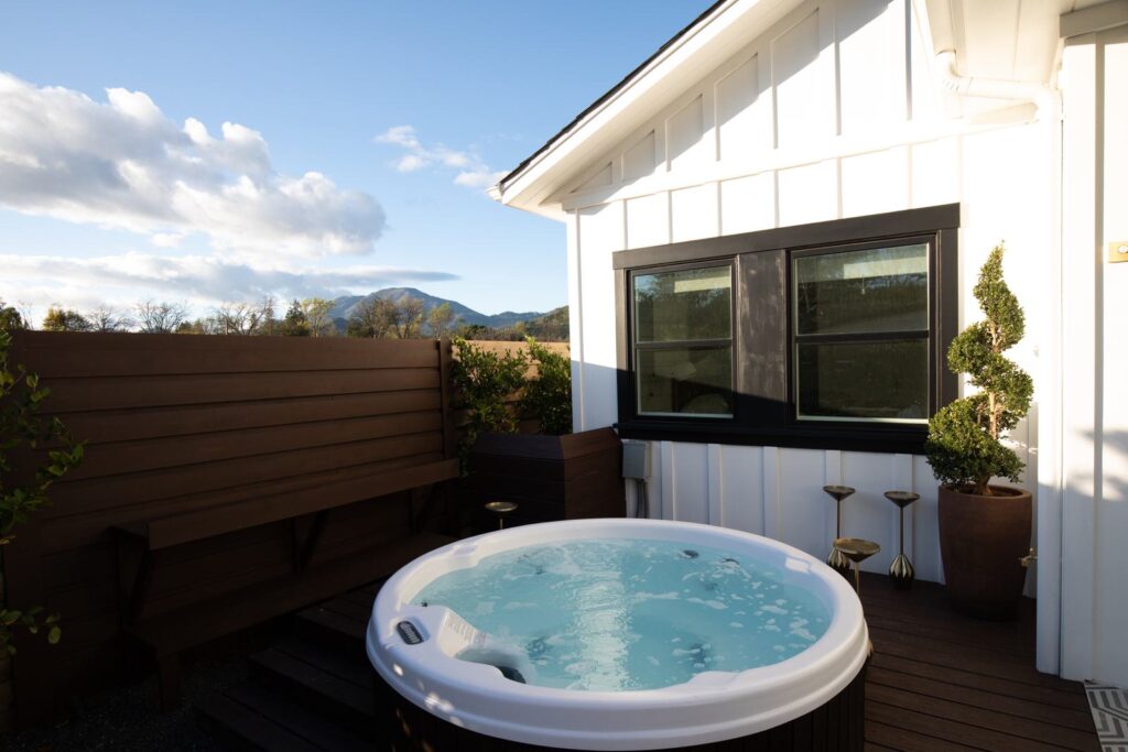 Bungalow B includes a private spa